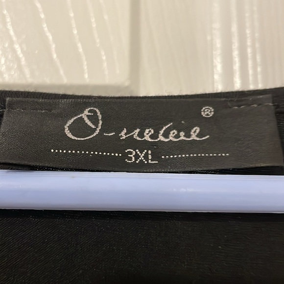 O-niceie orange and black cotton dress size 3xL - Picture 3 of 6